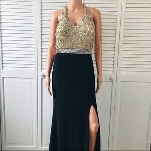FIESTA FASHION Beaded Sequin Prom Dress Size Large